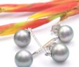 Tahitian Pearl Earrings “Heirani”