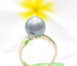 Tahitian pearl Ring Rapa